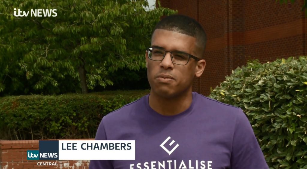 Lee Chambers British Psychologist on ITV News