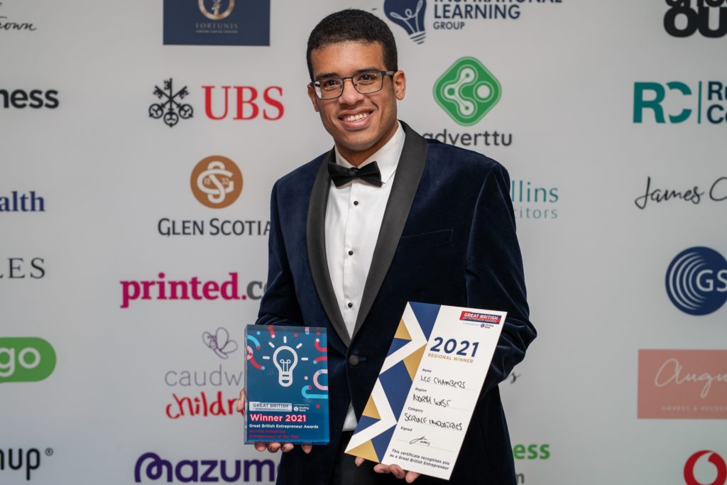 Lee Chambers Great British Entrepreneur Awards Winner 2021