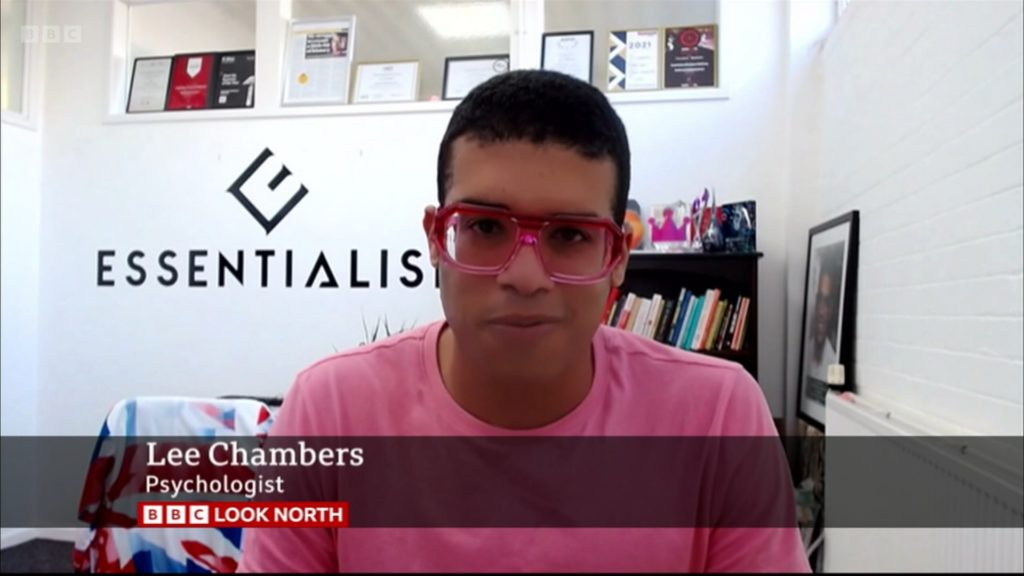 Lee Chambers BBC News psychologist entrepreneur